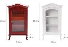 Шкаф для кукол посудный Белый/Орех/Махагон