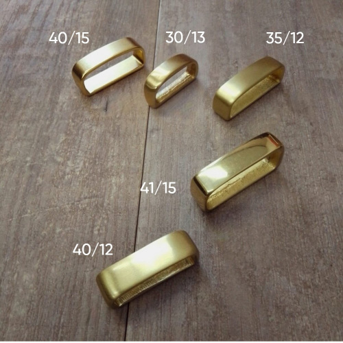 Уценка! Шлевка для ремня 30-40 мм Латунь фото 5