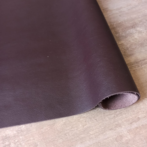 Кожа теленка 1,2-1.4 мм темный шоколад Италия фото 4