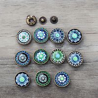 Кнопки пробивные фигурные 18 мм Узоры Круглые