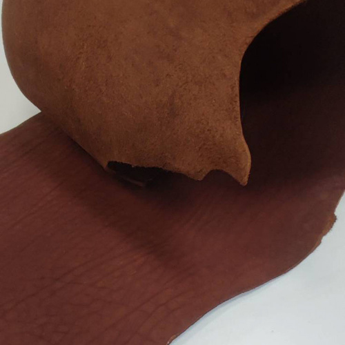 Кожа вороток краст ШСК 3,6-4,0 мм комб. дубл. Коньячный фото 6