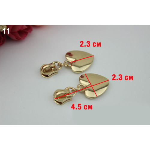 Бегунок с пуллером для молнии №5 под золото фото 13 Бегунок с пуллером для молнии №5 под золото фото 13