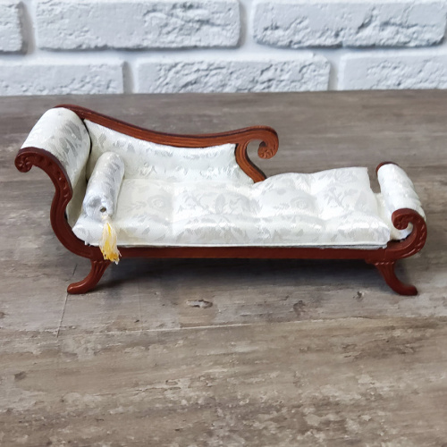 Миниатюра для кукол Козетка белая с валиком Орех | Галерея фото | Pava.pro фото 5 Миниатюра для кукол Козетка белая с валиком Орех D KTB-01 - фото товара фото 5