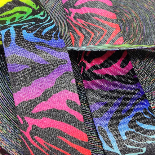 Лента ременная 38 мм Радужная Зебра пэ  LRP_38rZBR - фото товара фото 4