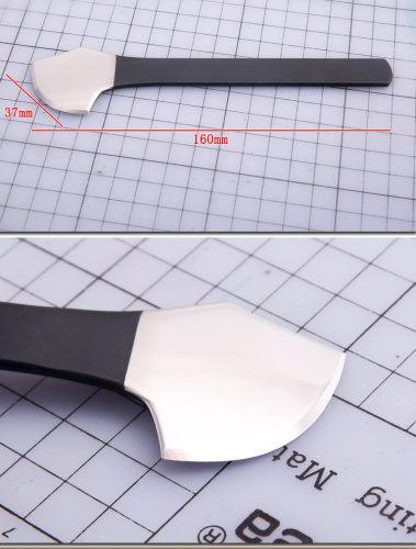 Нож шпальтовочный (скребок для мездры) закругленный  NS-2131 - фото товара фото 3