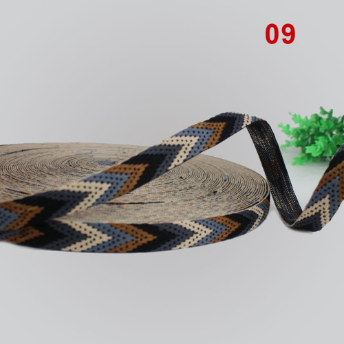 Лента текстильная 22 мм Вышивка полоски пэ фото 3