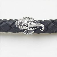 Бусина 8 мм для браслетов Слоник Сталь  - купить для кожевенного хобби