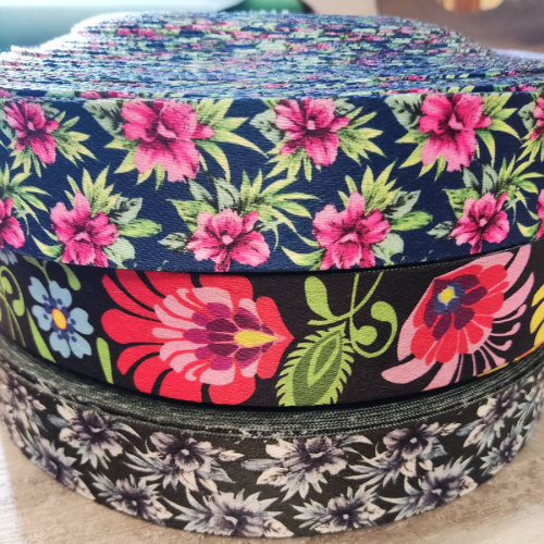 Лента ременная стропа 38 мм Растения фото 3