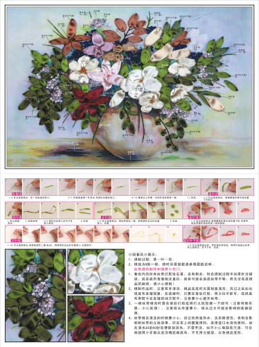 Набор для вышивки лентами Букет с белыми цветами  VL 88-2320 - фото товара фото 3