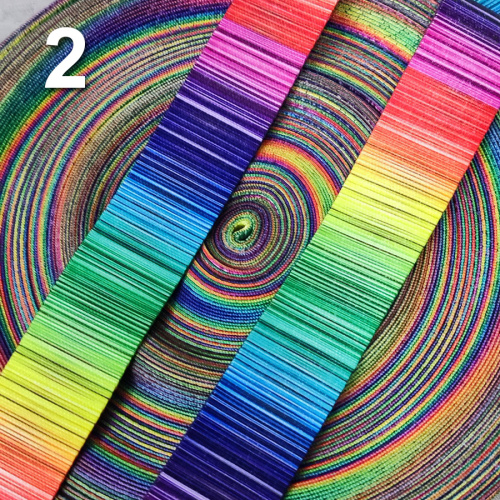 Лента ременная стропа 38 мм Цветные полоски фото 3