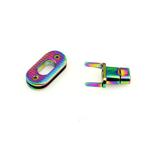 Застежка поворотная для сумки овальная Хамелеон  Y1279 - фото товара фото 2