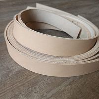 Заготовка для ремня раст. дубл. 35 мм толщ. 3,2 мм Натуральный Америка  - купить для кожевенного хобби