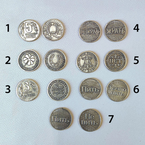 Монеты сувенирные 20 мм Латунь Монеты сувенирные 20 мм Латунь