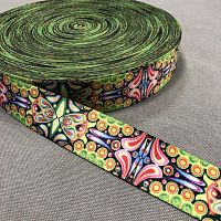 Лента ременная стропа 38 мм Фракталы  - купить для кожевенного хобби