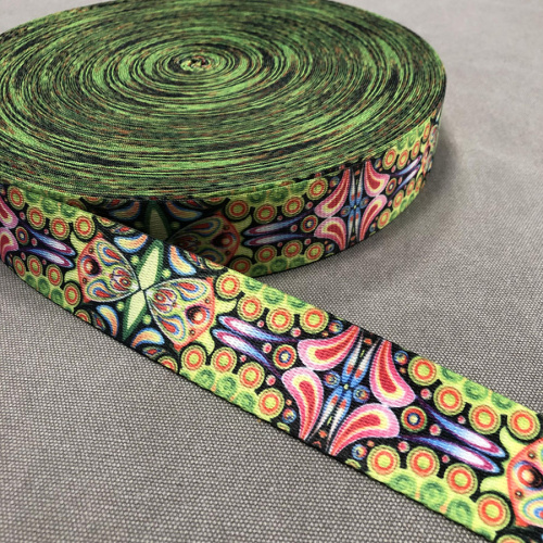 Лента ременная стропа 38 мм Фракталы  LH0138 - фото товара