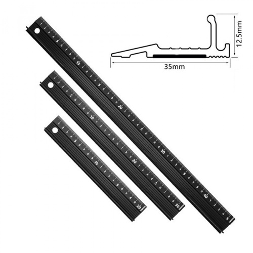 Линейка металлическая с протектором и ручкой 20-45 см фото 9
