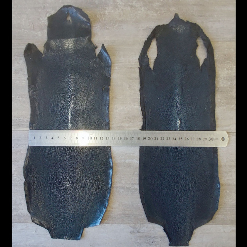 Кожа ската натуральная 10х30 см шлифованная фото 11