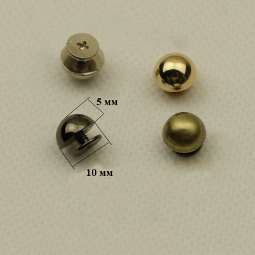 Винт декоративный 10 мм полусфера фото 3