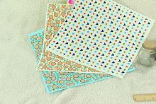 Фетр жесткий 1 мм 30х30 см принт Яркий рисунок