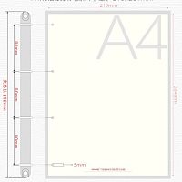 Блок бумажный А4 48 листов для ежедневников  - купить для кожевенного хобби