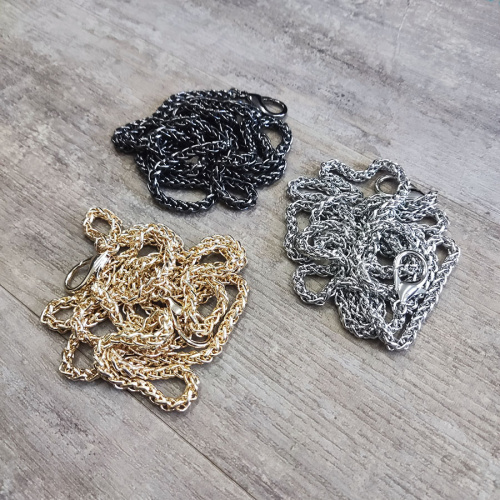 Цепь галантерейная 5 мм с карабином Капля 120 см Цепь галантерейная 5 мм с карабином Капля 120 см