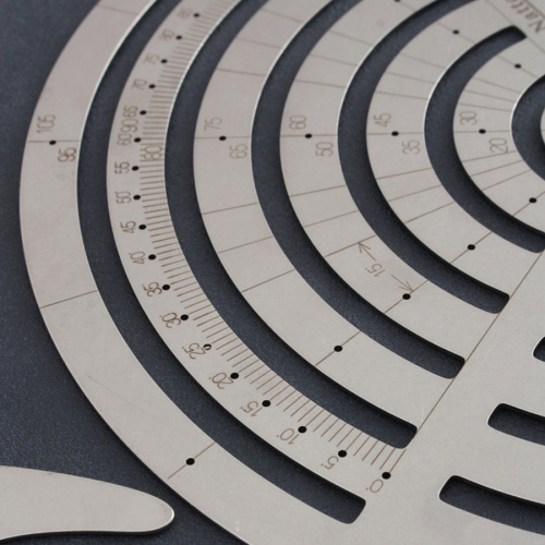 Шаблон большой Радиусы Nattools  T06 - фото товара фото 2