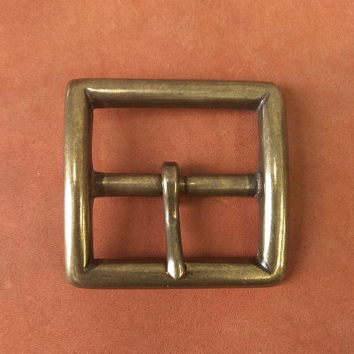 Пряжка 40 мм латунная с перекладиной Антик L129  PR 40L 129 - фото товара фото 3