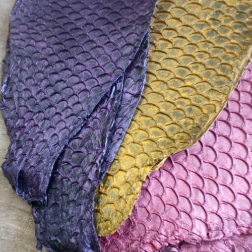 Кожа рыбы Карп Перламутр фото 2