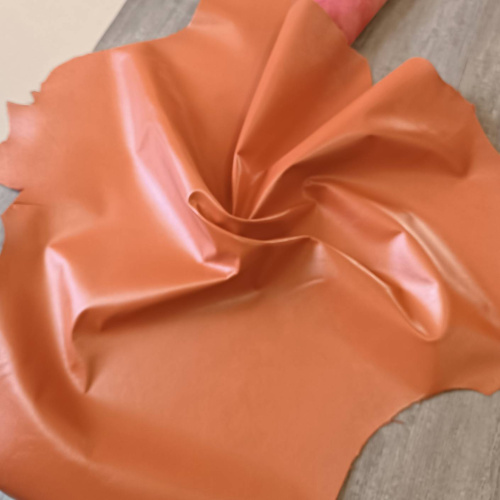Кожа Козы Подкладочная (шевро) 0,8-1,0 мм Оранжевый фото 3