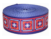 Лента ременная стропа 50 мм орнамент №1 п/э  - купить для кожевенного хобби