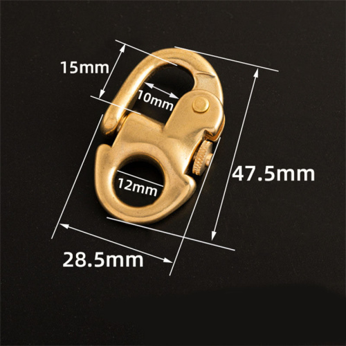 Карабин 12 мм латунь с пружинкой | Галерея фото | Pava.pro фото 2 Карабин 12 мм латунь с пружинкой FDG-12P - фото товара фото 2