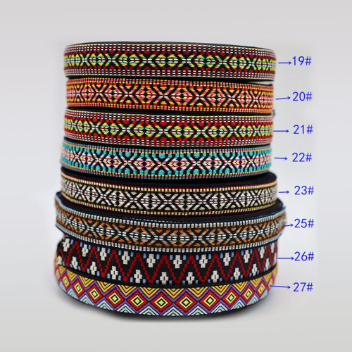 Лента текстильная 22-25 мм Вышивка Ассорти фото 4