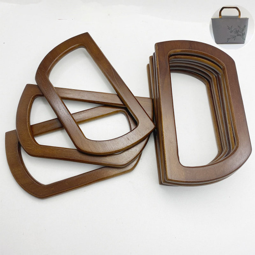 УЦЕНКА! Ручки для сумки деревянные D-образные 16 см, пара   - фото товара