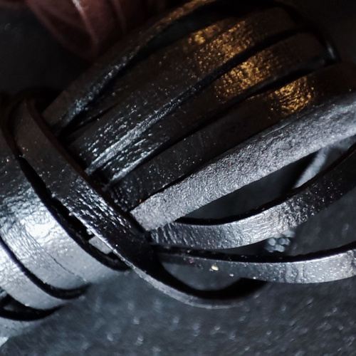 Шнур кожаный плоский 4х1 мм фото 5