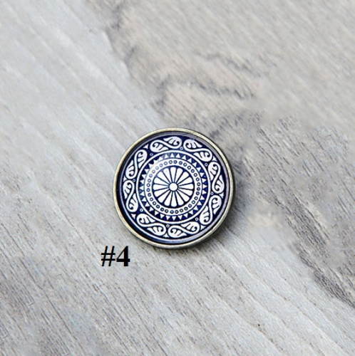 Кнопки пробивные 28 мм Мандалы фото 2