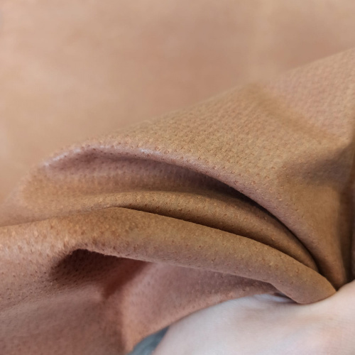 Кожа подкладочная (спилок свиной) Коньяк фото 4