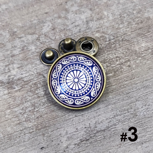 Кнопки пробивные фигурные 18-26 мм Узоры Ассорти фото 6