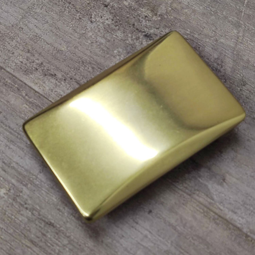 Пряжка с шипом для ремня 40 мм Прямоугольная Латунь  PRL_475 - фото товара