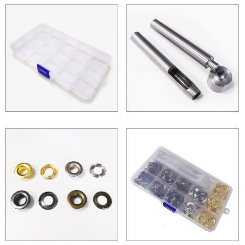 Люверсы 10 мм, набор 40 шт. с инструментами  для установки  KQ-203 - фото товара фото 4