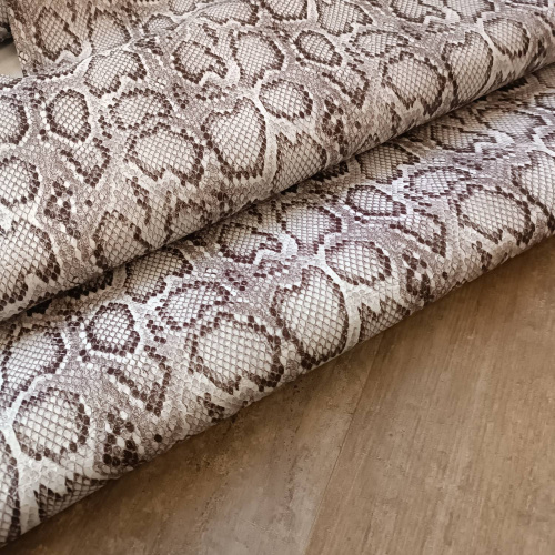 Кожа КРС Питон 1,0 мм Серая Турция фото 2