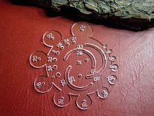 Шаблон-лекало малый Радиусы   - купить для кожевенного хобби