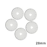 Сменное лезвие 28 мм для раскройного дискового ножа для ткани  - купить для кожевенного хобби
