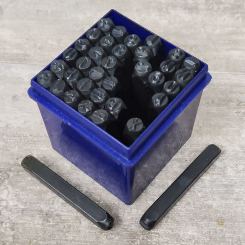 Штампы для тиснения по коже Латинский алфавит и цифры  фото 7