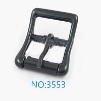 Пряжка 20 мм черная с роликом арт. 3553  - купить для кожевенного хобби