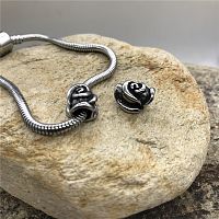 Бусина 6 мм для браслетов Роза Сталь  - купить для кожевенного хобби