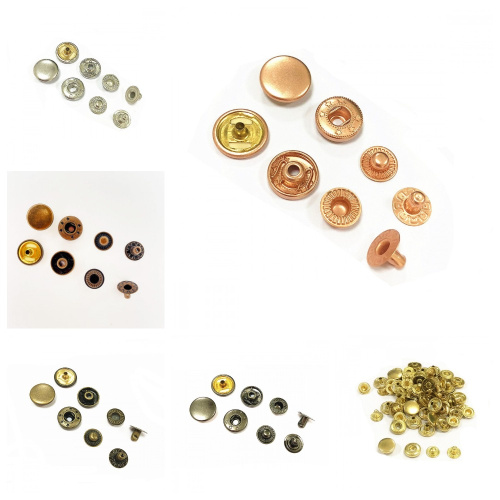 Кнопки пробивные 15 мм №831 латунь с покрытием Кнопки пробивные 15 мм №831 латунь с покрытием