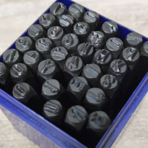 Штампы для тиснения по коже Латинский алфавит и цифры  фото 4