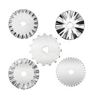 Сменное лезвие 45 мм для раскройного дискового ножа Фигурное Волна  - купить для кожевенного хобби