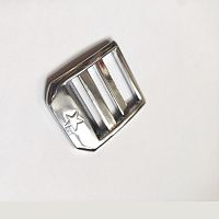 Пряжка-регулятор трехщелевая 25 мм звезда