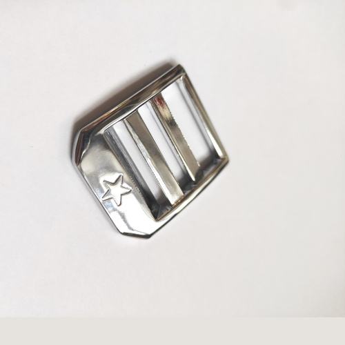 Пряжка-регулятор трехщелевая 25 мм звезда